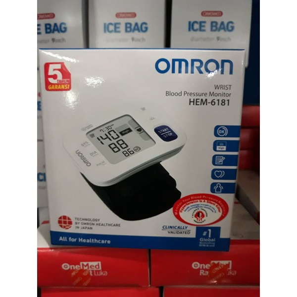 Tensimeter Digital Omron HEM 6181 / Tensi digital pergelangan tangan Omron