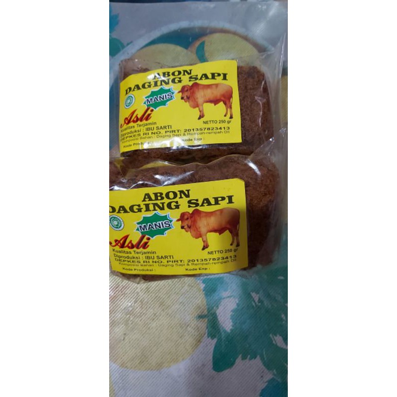 

abon sapu bu sarti 250 gram, khas surabaya, enak legendaris