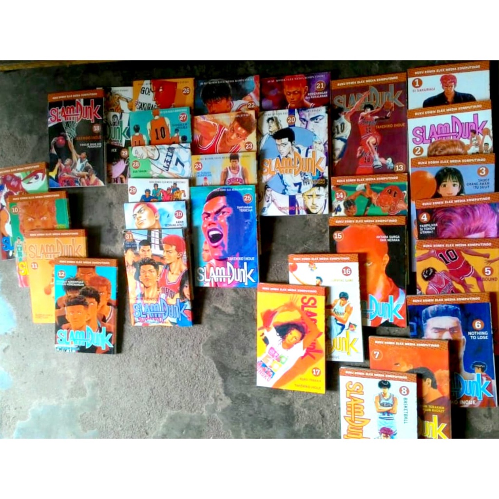 Komik Slam Dunk 1-31 Satuan dan Set Elex Original