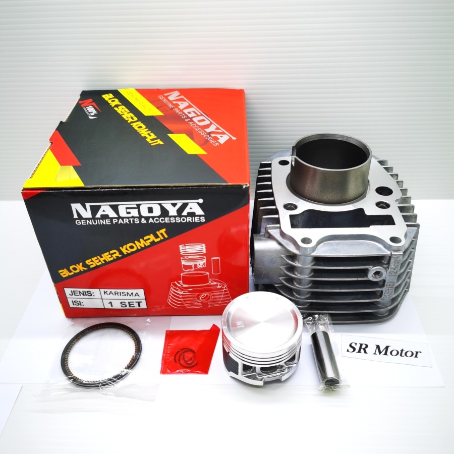 paket cylinder boring block blok seher piston kit set karisma x d supra x 125 lama karbu nagoya