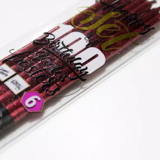 

【Bayar di Tempat】 Balonasia Lilin Pensil Besar isi 6pcs