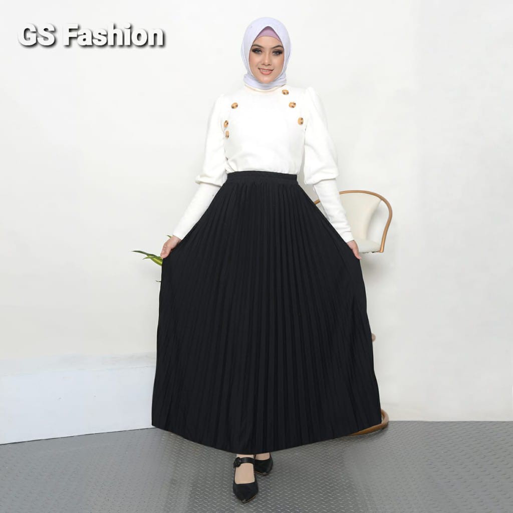 Rok Plisket Klok Mayung//Rok Pliaket Klok Premium//Rok Plisket