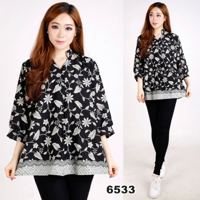 Atasan Blouse Jumbo Big Size Jumbo Starla Batik Perempuan Cewe Wanita Murah