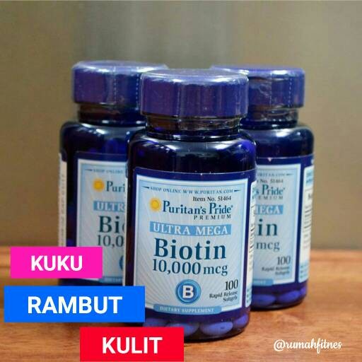 TERBAIK PURITAN PRIDE BIOTIN 10000MCG ISI 100