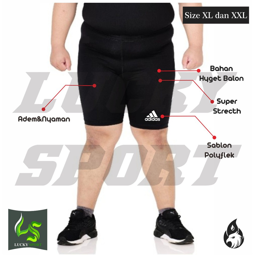 Celana Baselayer Big SIze Short Pants XL Dan XXL Pendek Gym daleman Murah Celana XL Short Pants XXL