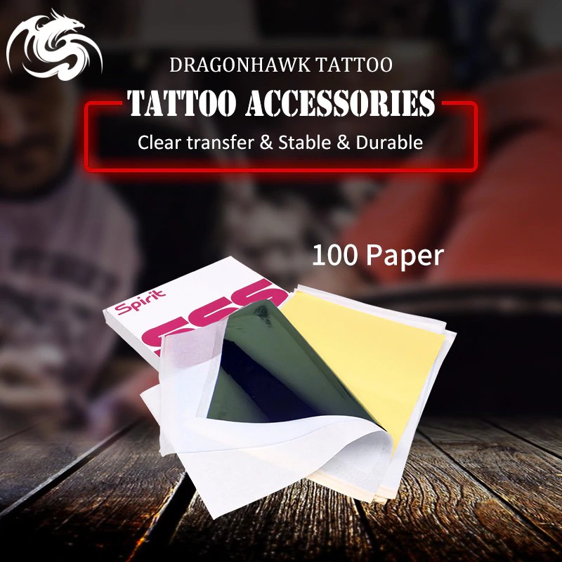 

PRODUK IMPORT Tattoo Stencil Transfer Carbon Paper Top 100 pcs A4 Size Tattoo supply WS011*100