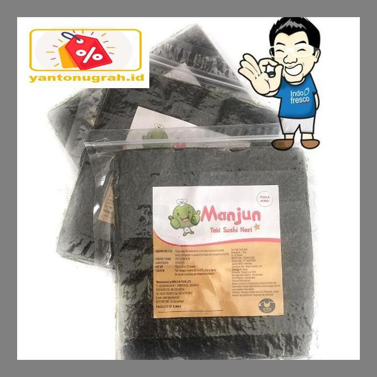 

S50Mkkar Manjun Yaki Sushi Nori- Dried Seaweed- Rumput Laut Sushi 50Pc Dr05Ytd