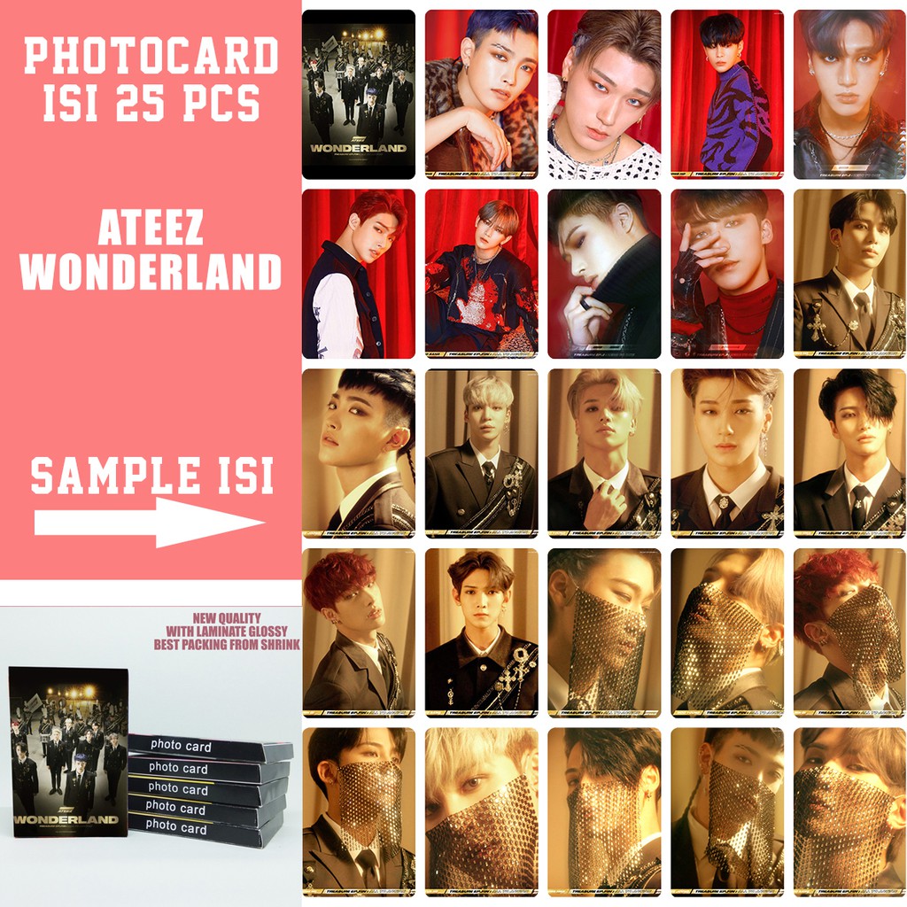 Photocard ateez  1pack isi 25pcs