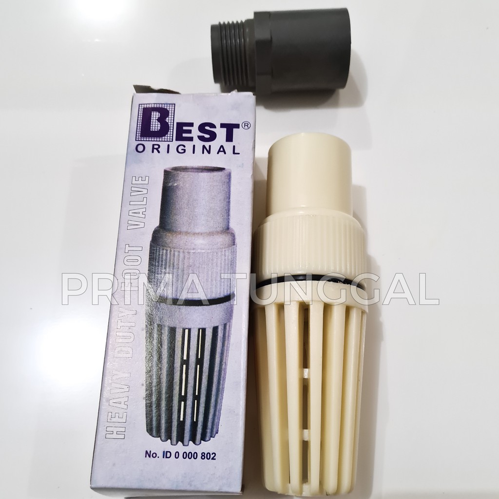 Foot Klep Saringan Air Sumur 1" PVC Bonus Drat luar 1" untuk pipa