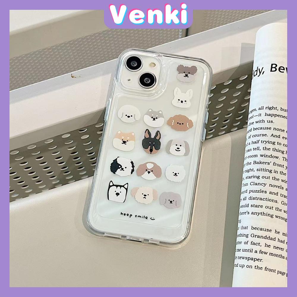 iPhone Case Silicone Soft Case Clear Case Space Case Shockproof Protection Camera Metal Button Cartoon Dog Compatible For iPhone 11 Pro Max 13 Pro Max 12 Pro Max 7Plus xr XS Max