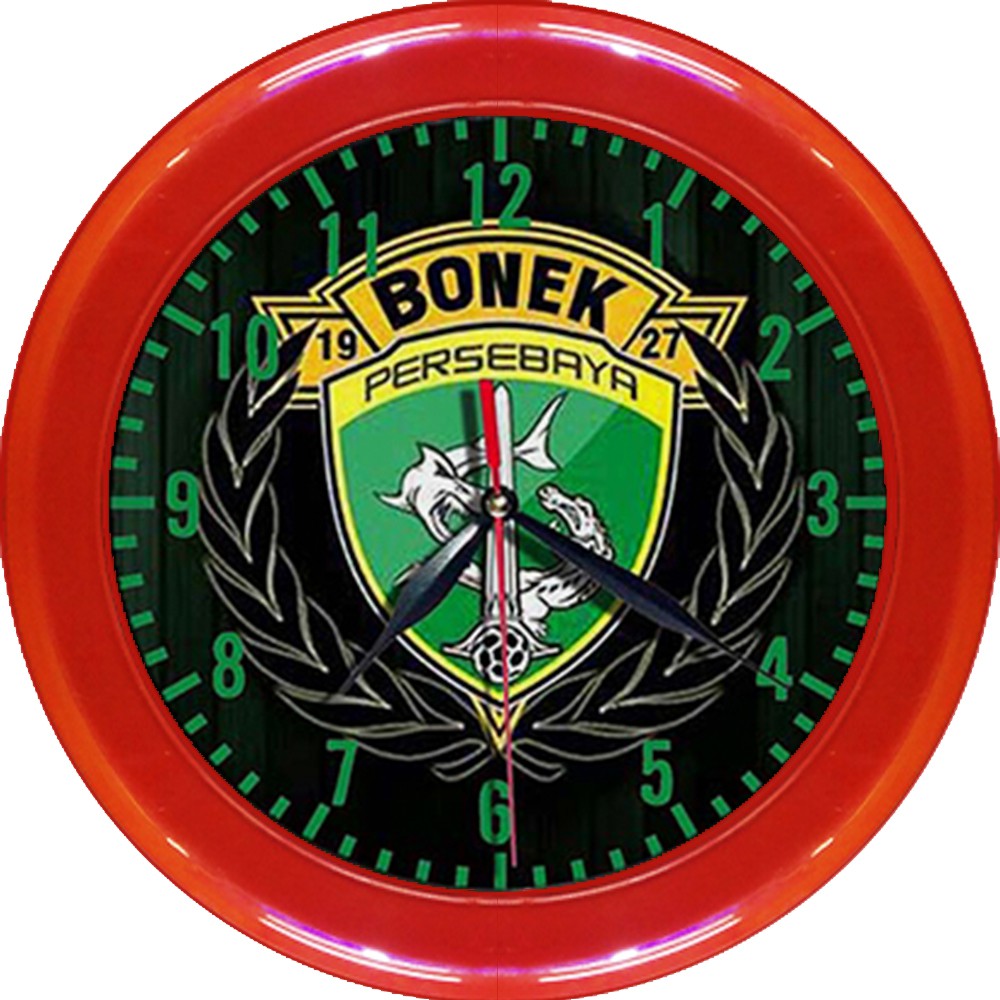 JAM DINDING PERSEBAYA 2   (DIAMETER 30CM)