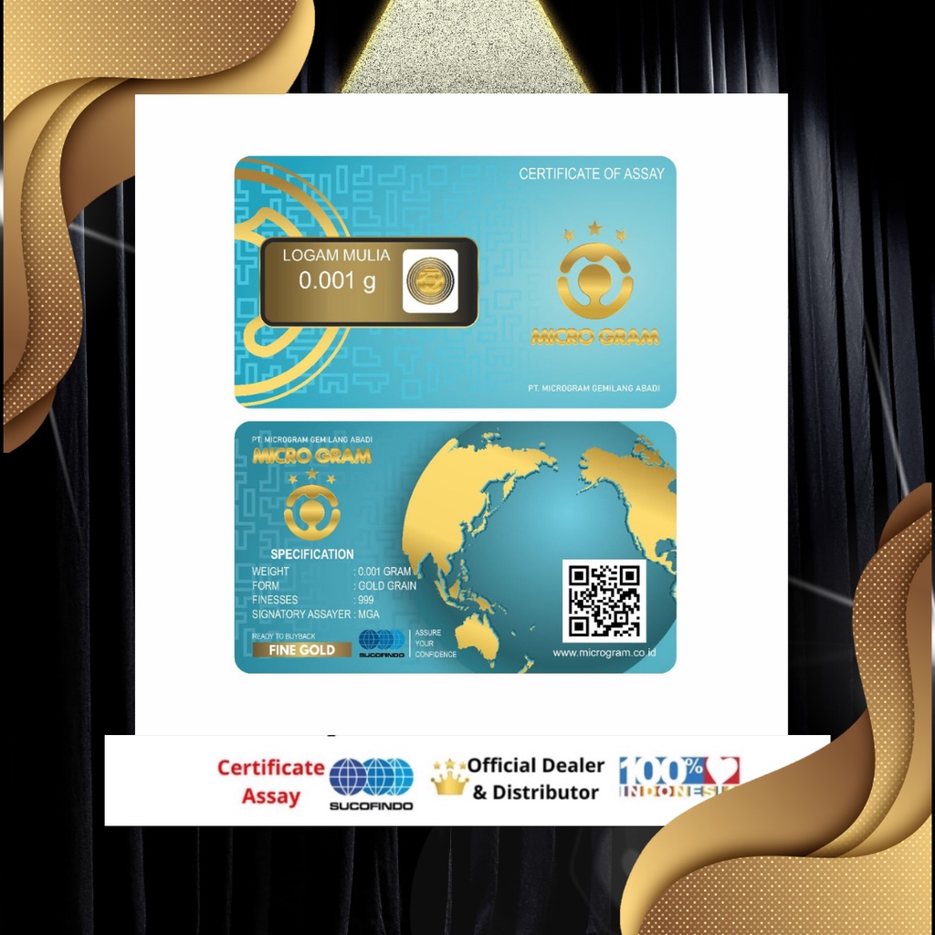 microgram 0,001gr emas asli 24karat bisa tukar antam