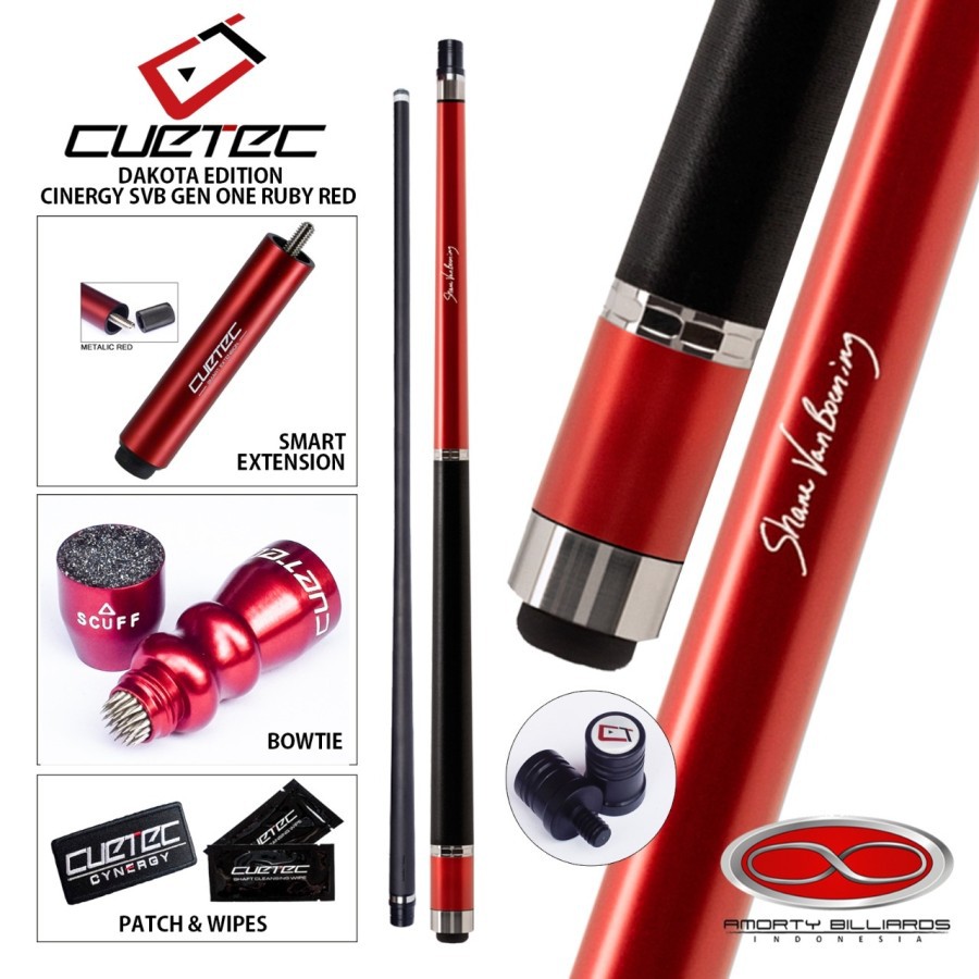 Cuetec SVB Cue Ruby Red with Limited Dakota Box