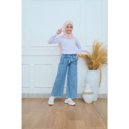 KULOT JEANS ANAK SNOW RAWIS PEREMPUAN 6-15 TAHUN