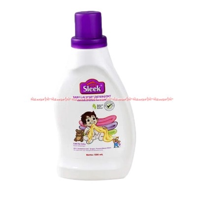 Sleek Baby 500ml Laundry Detergent Deterjen Sleeks Laundri Detergen Yang Aman Buat Baju Bayi Anak Kemasan Botol Sleekbaby