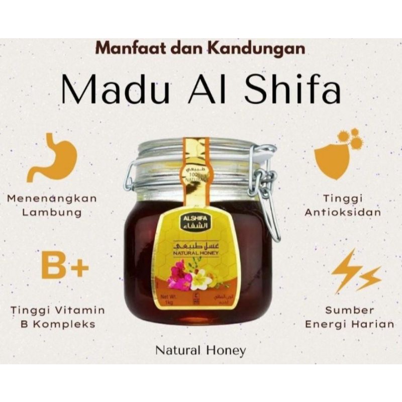 

madu alshifa kemasan 1 kilogram asli (original) - natural honey - madu alshifa murah