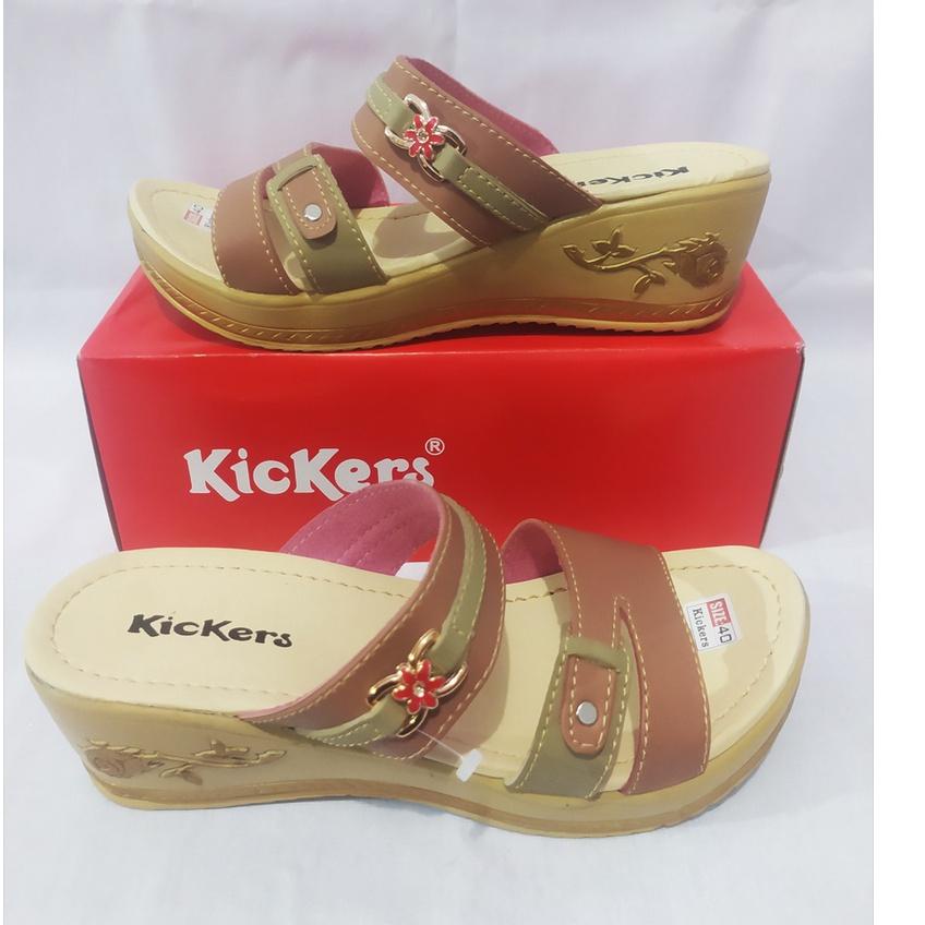 [LS.30My22м] SANDAL WANITA WEDGES MURAH KARET KICKERS