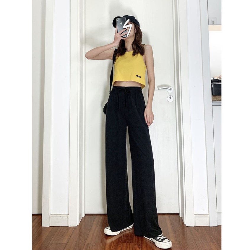 Celana Kulot Highwaist Wanita / Women Cullote Long Pants Korean Style