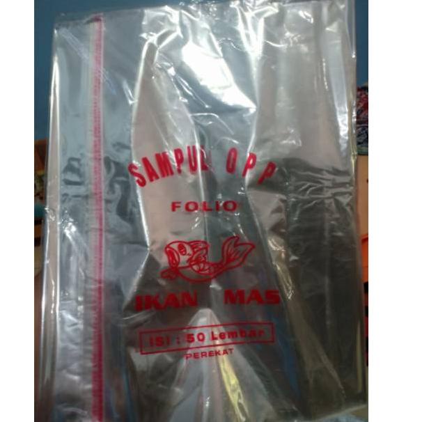 

(M4G8) ★ (185gr) 1pak sampul plastik FOLIO isi 50 pcs //Diskon@spesial