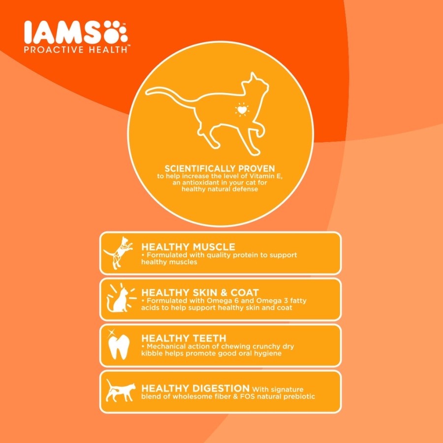 Iams Healthy Adult Cat 1kg Freshpack Makanan Kucing Iams Dewasa 1kg