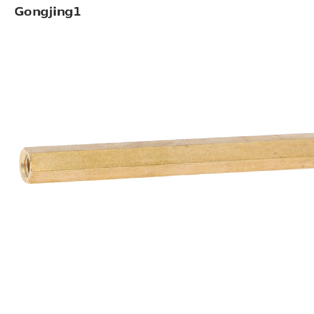 Gongjing1 10pcs Mur Hexagonal Female M3X4Mm - 50mm Bahan Kuningan Untuk Papan Pcb