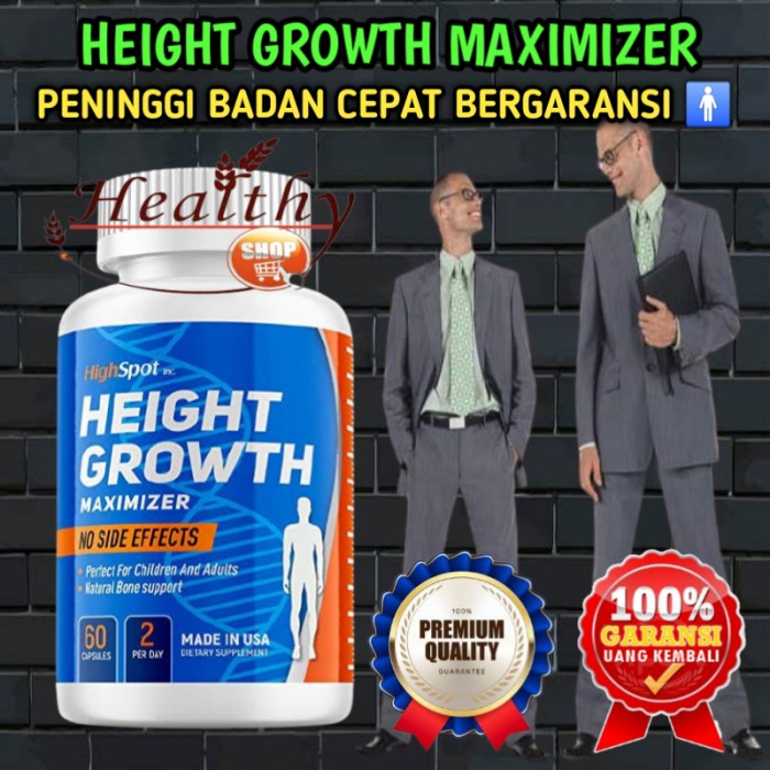 

Obat Peninggi Badan Cepat Hightspot Height Growth Maximizer Original