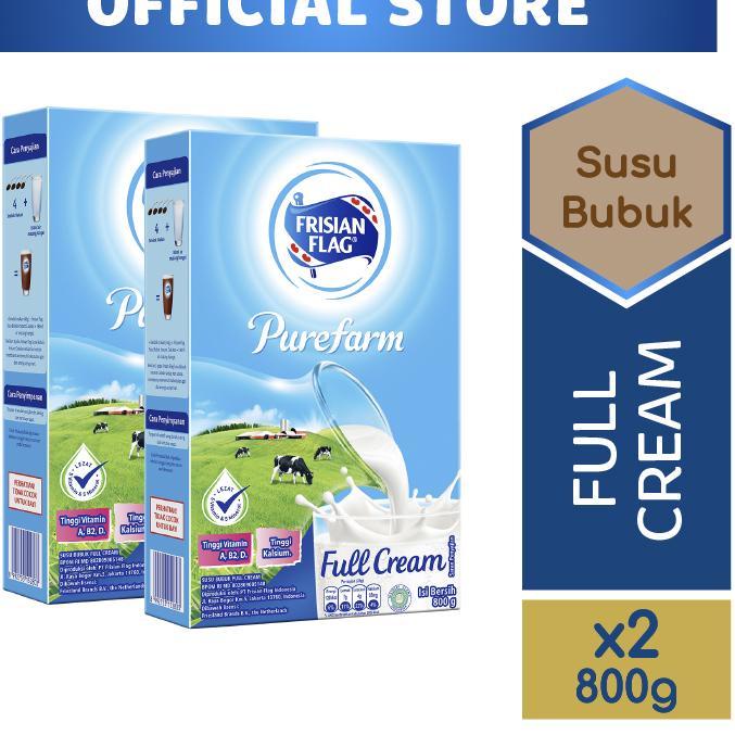 

Promo 12.12 Frisian Flag Fullcream Purefarm 800g x2 は