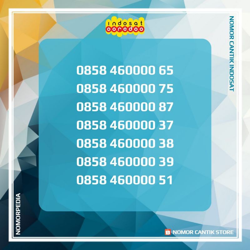 INDOSAT CANTIK SERI ANGKA 0000 | Kartu Perdana Nomor IM3 Ooredoo Nomer Nocan Rapi Bukan Non 10 Digit