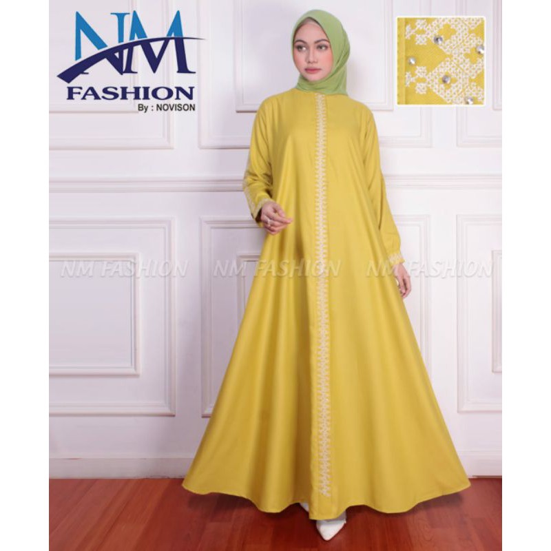 GAMIS TOYOBO FODU KOMBINASI BORDIR// FHSHION WANITA MUSLIM