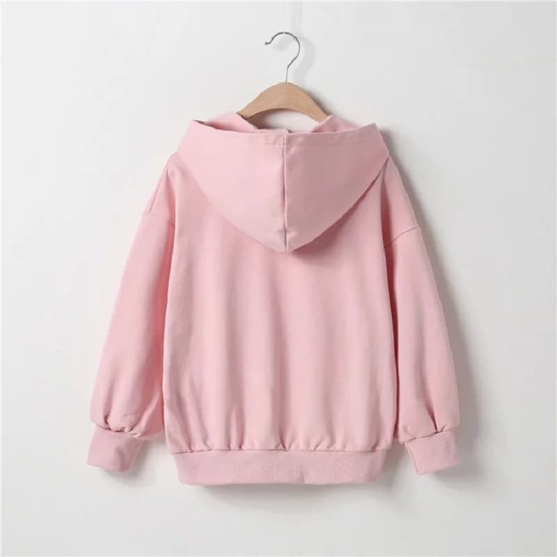 TokoMilkan - Sweater Hoodie Anak Perempuan PINK SKY &amp; WE IN THE SUNSET Umur 1 - 6 Tahun Bahan Fleece