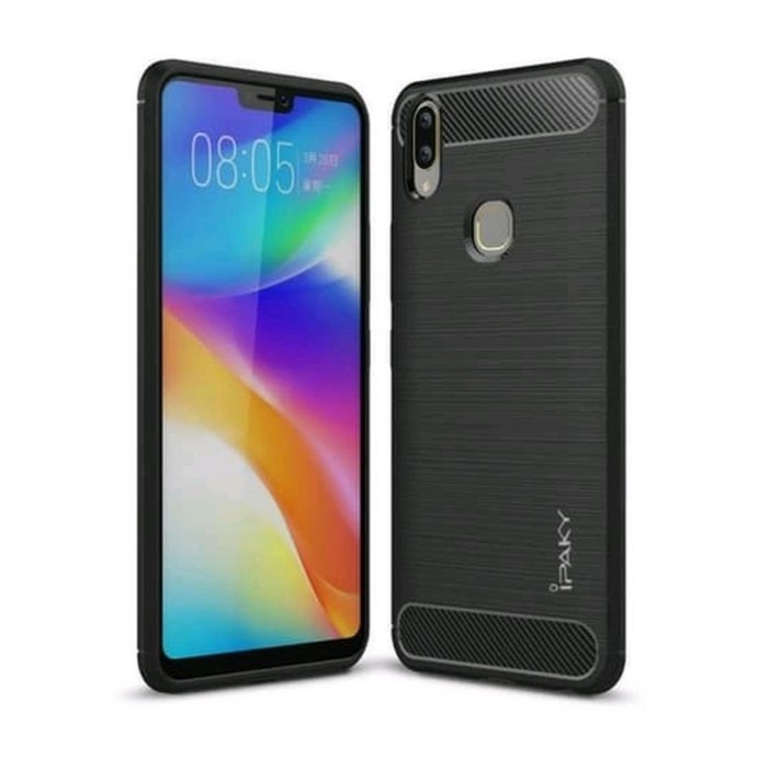 CASE SLIM FIT CARBON IPAKY VIVO Y91 VIVO Y93 VIVO Y95 SOFTCASE - FA