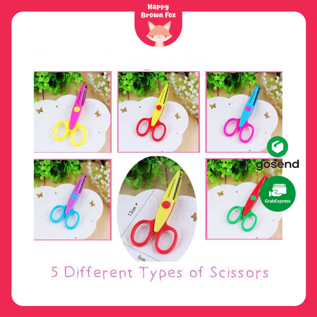 

MAINAN ANAK GUNTING KERTAS CRAFTS SCISSORS SET (5PCS)