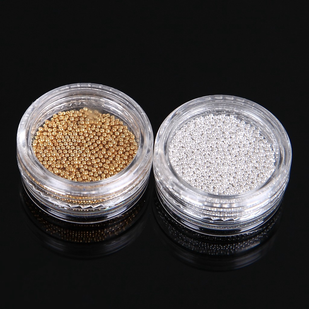 Manik Manik Mutiara Mini Warna Emas Silver Metalik Manik Manik Mutiara Mini Warna Emas Silver Metalik