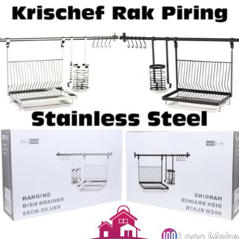 Promo Rak Piring Gantung Krischef Stainless Steel