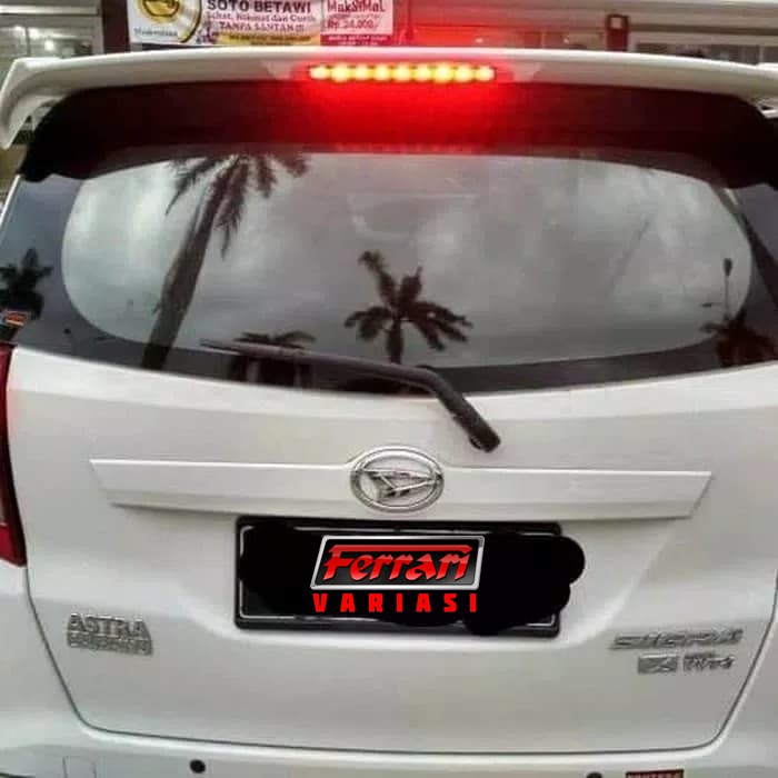 Spoiler aksesoris mobil calya / sigra - grey ferrari variasi