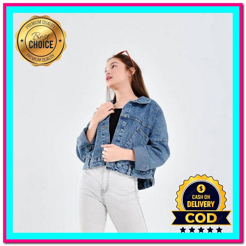 Jaket Wanita Korea Import Cwe Distro Cewek Jins Jaket Levis Jaket Jeans Mutiara Kode Jaket Jeans Cro