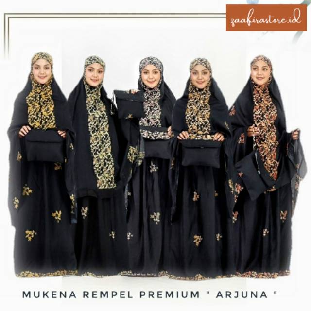 MUKENA BATIK KATUN RAYON - ARJUNA REMPEL PREMIUM