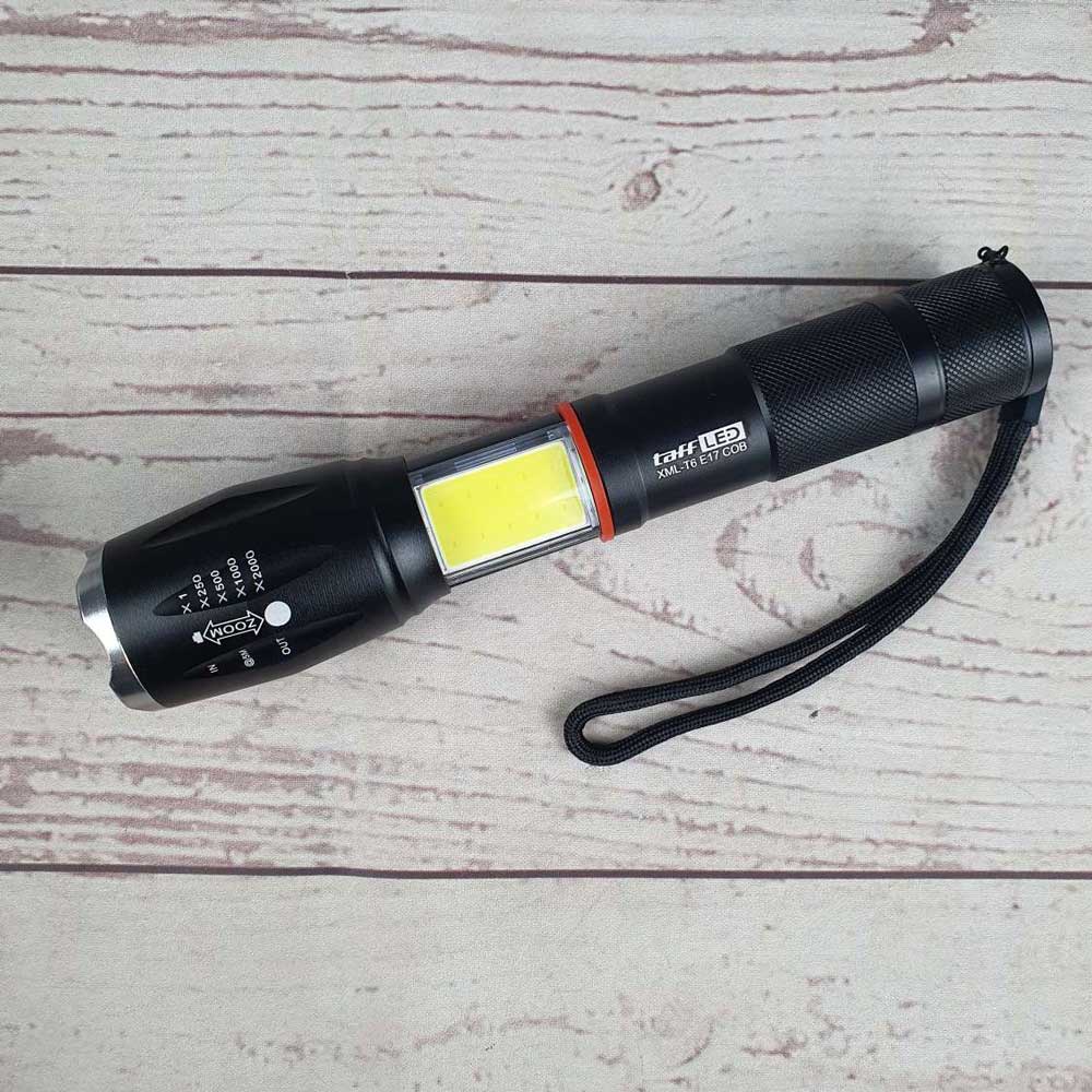 Paket Senter LED Torch Cree XM-L T6 8000 Lumen+Baterai+Charger+Box