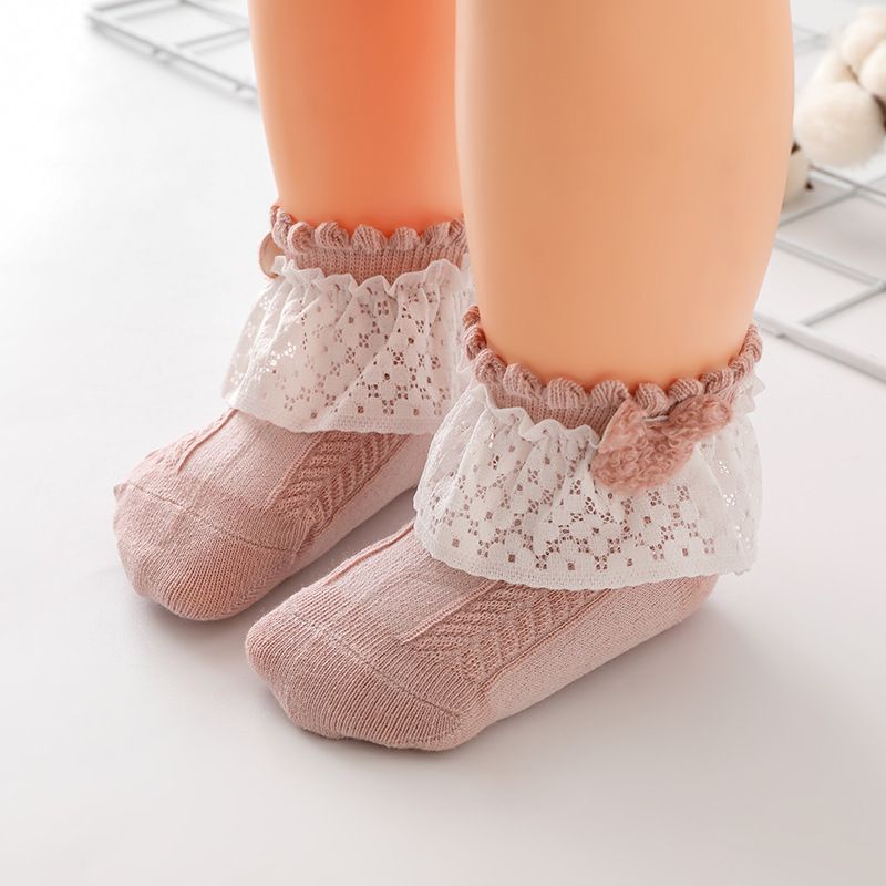 Kaos Kaki Anak Polkadot / Kaos Kaki Renda Bayi Anak / Kaos Kaki Pendek Anak / Kaos Kaki Pita Anak / Kaos Kaki Renda Bayi Perempuan Baby Girl Socks Kaos Kaki Newborn Kaos Kaki Bayi Baru Lahir