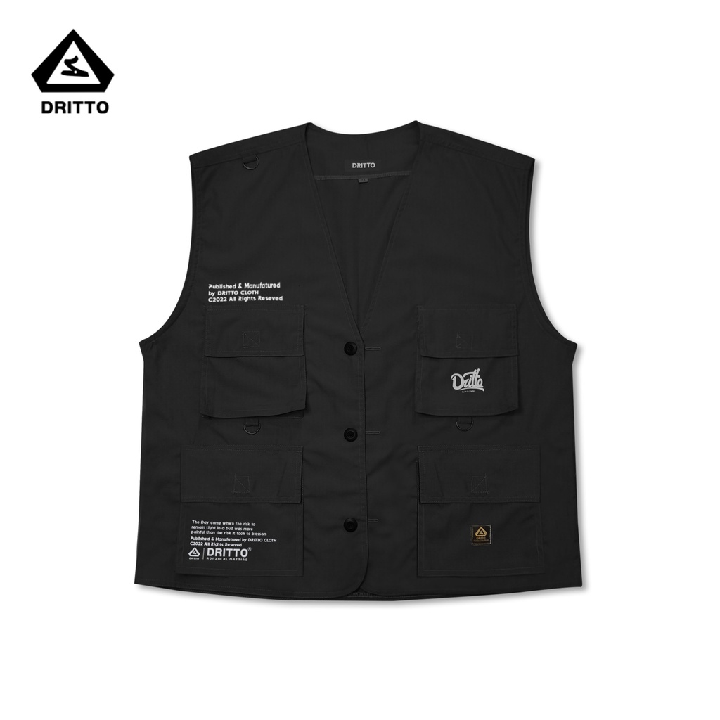 Nazio Rompi/Vest Unisex - Dritto Vest - Hitam