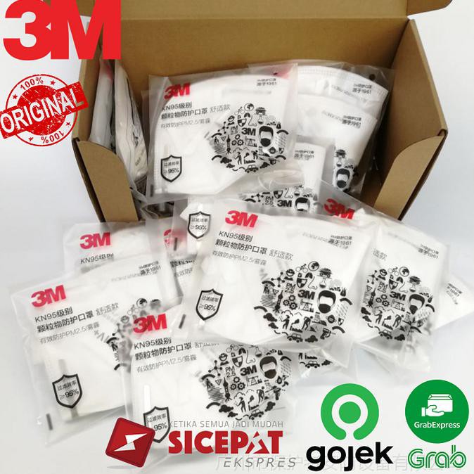 

Masker N95 Model 3M 9501V+ ( 1 Box ) 100% Original Produk Dafa.Olshop