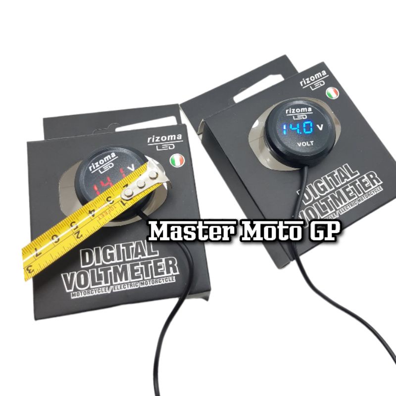 Digital Voltmeter C-6 motorcycle electric motorcycle Rizoma Led C-6 Voltmeter  Nmax PCX beat mio Vario Aerox lexi rxking R15 cbr vixion ninja Adv fino