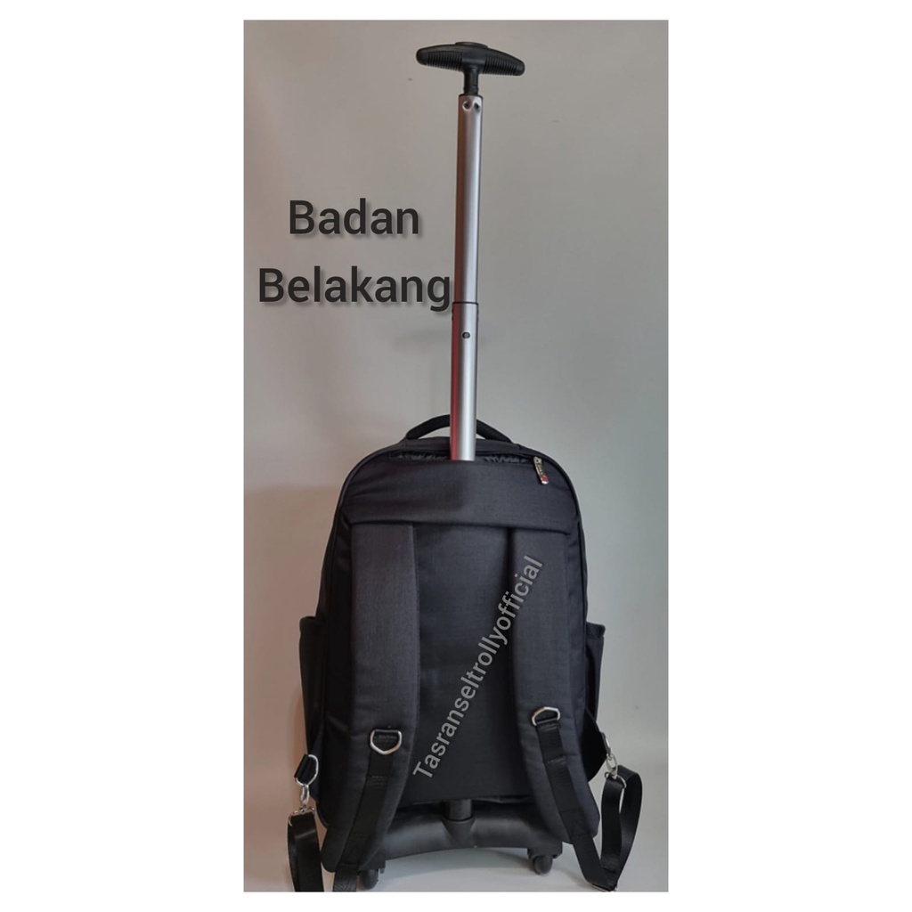 Tas Ransel Troli Laptop Polo Interclub 19inch 100%original