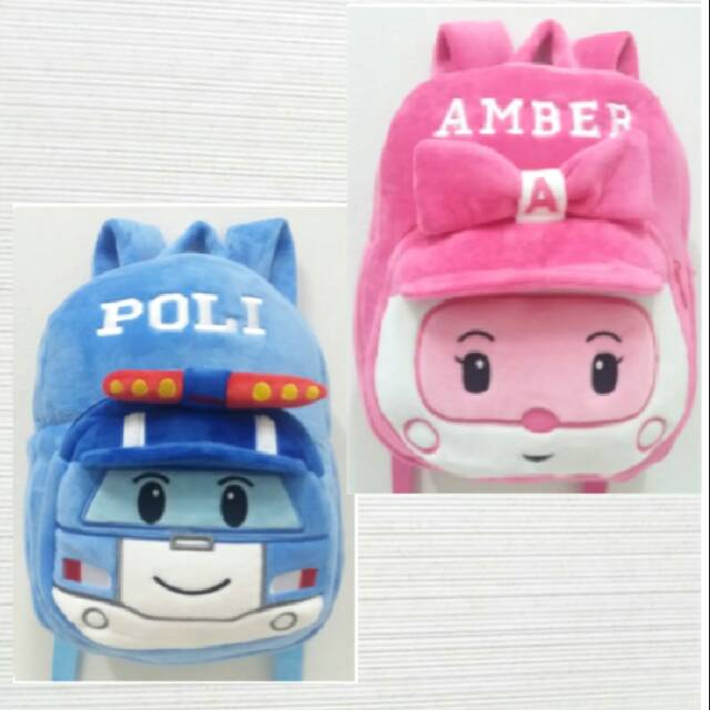 Yas ransel anak tk paud boneka poli pesawat amber souvernir kado ultah thomas sekolah