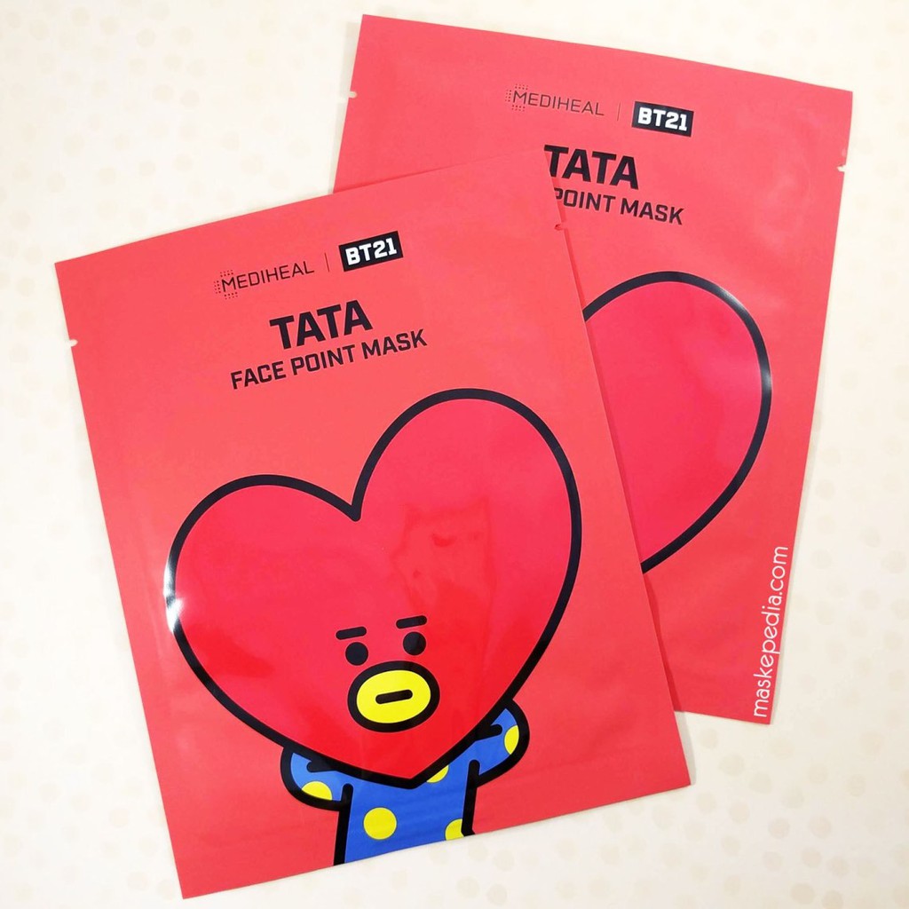 Download Mediheal Bt21 Tata Face Point Mask Shopee Indonesia PSD Mockup Templates