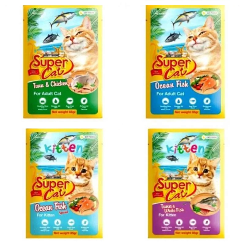 Makanan Basah Super Cat Pouch 85gr