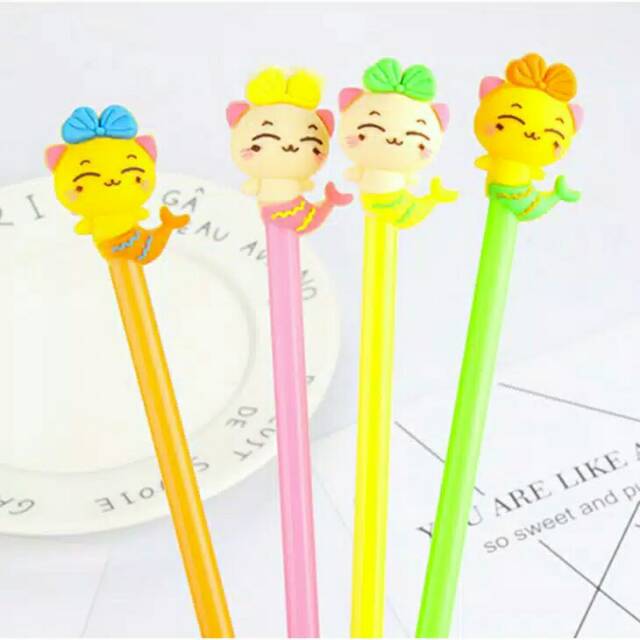 

Ballpoint Pulpen Gel Pen Karakter Cute Mermaid