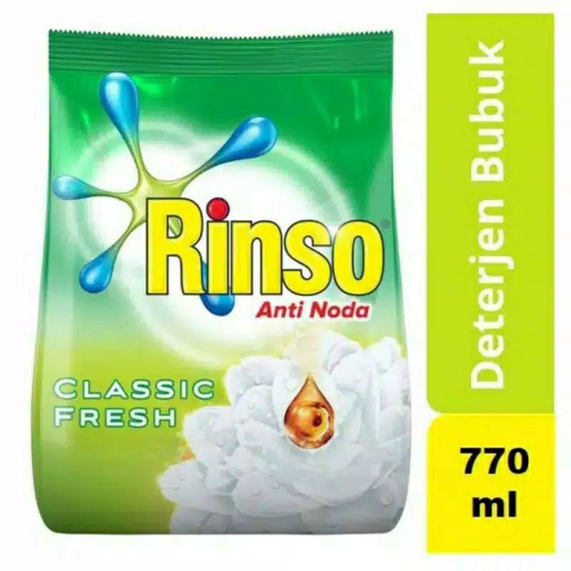 rinso molto 770g classic fresh/rinso 770g/rinso molto bubuk 770g/rinso 770g