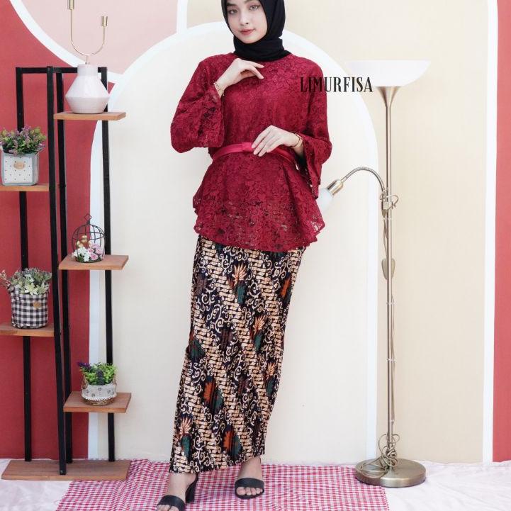 Jual Part Kebaya Modern Brukat Rinjani Harga Paling Murah Bahan