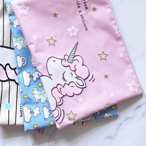 

☜ PF06 Dream Unicorn Portable A4 file Storage pouch bag Tempat Buku Ala - Unicorn C ✈